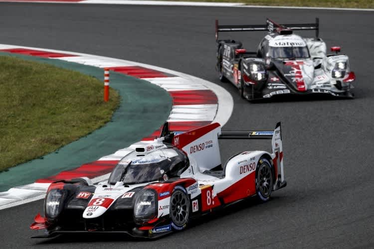 Sieg beim Rennen der FIA WEC in Fuji für den Toyota TS050 Hybrid