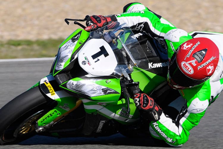 Luca Scassa mit der Pedercini Kawasaki im Evo-Trimm