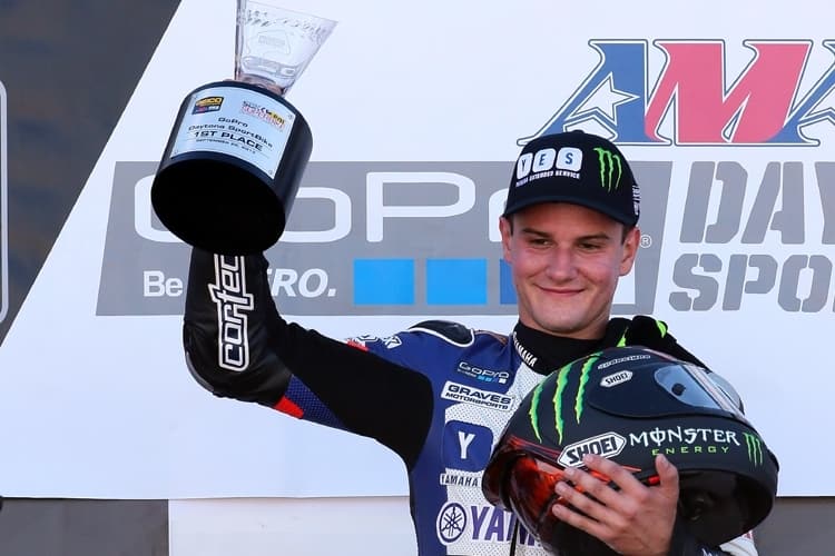 Cameron Beaubier feiert seinen ersten AMA-Superbike-Sieg