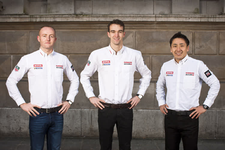 Olivier Pla, Harry Tincknell, Tsugio Matsuda (v.l.)