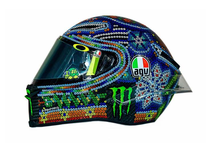Diesen Helm wird Valentino Rossi bei den Wintertests tragen