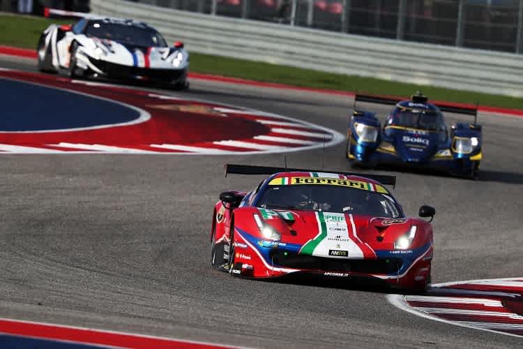 Der Ferrari 488 GTE Evo aus der GTE-Pro-Klasse der FIA WEC