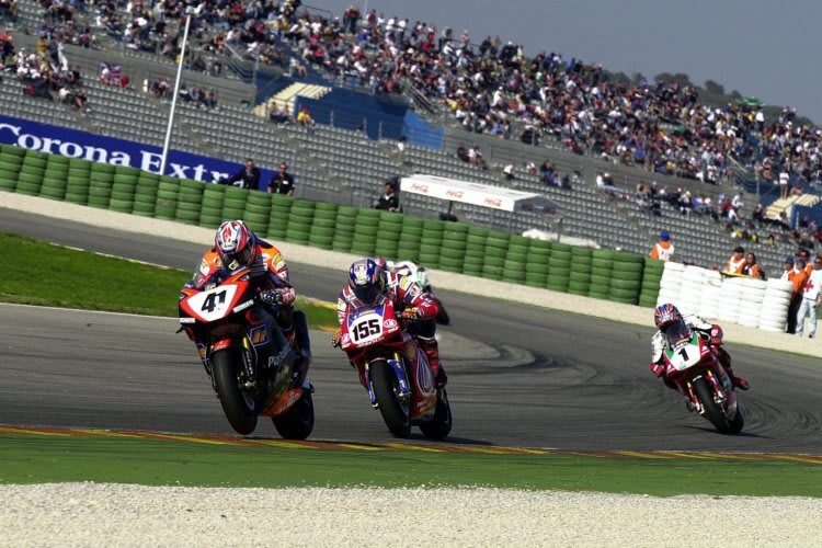 Drei frühere Superbike-Stars auf einem Blick: Noriyuki Haga, Ben Bostrom und Troy Bayliss (v.l.)