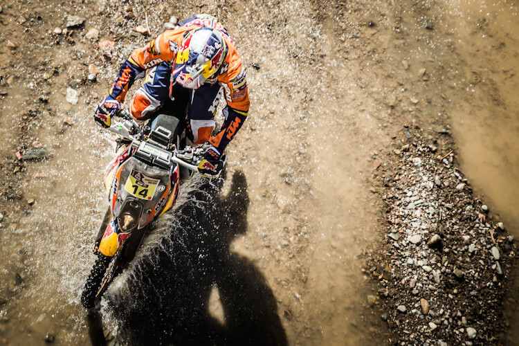 Matthias Walkner erhielt die erste Hilfe von Honda-Pilot Paulo Goncalves