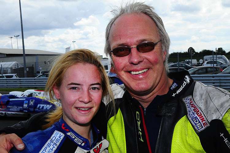 Geschafft, aber glücklich: Katrin Meyer mit Dieter Eilers