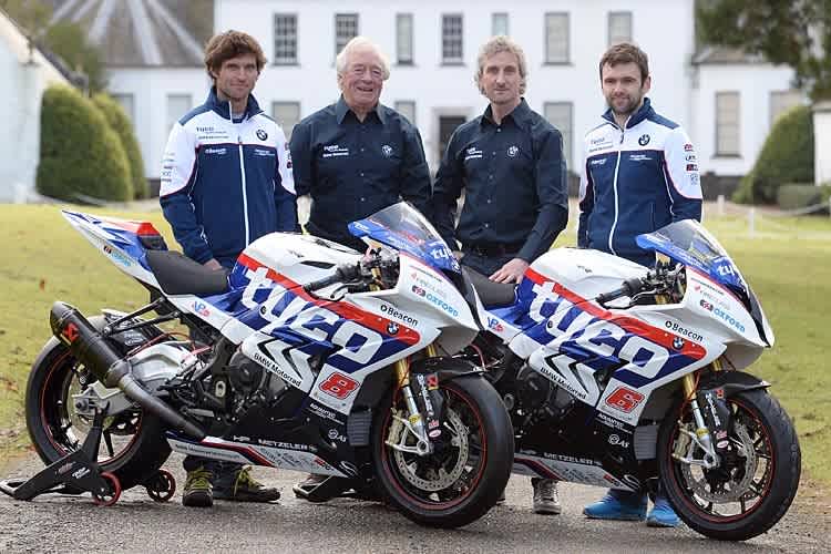 Guy Martin, Hector und Philip Neill, William Dunlop (vlnr.)