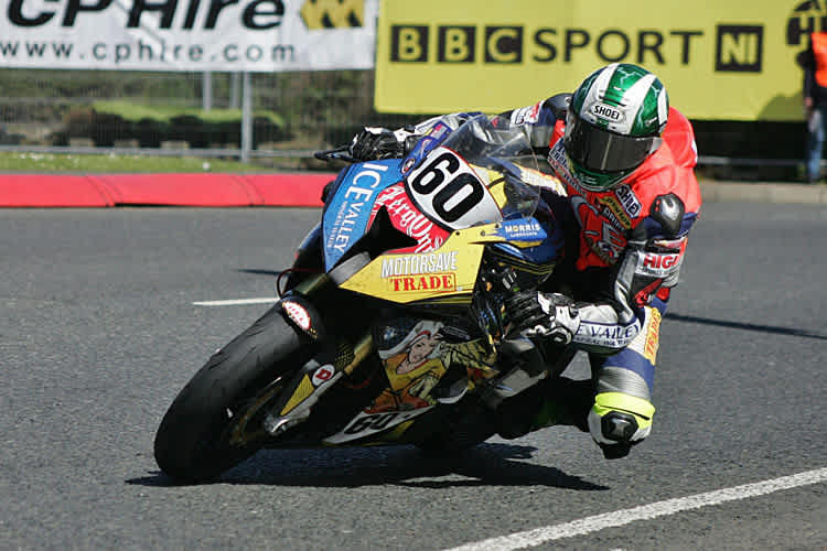 Peter Hickman bei seinem Debüt 2014