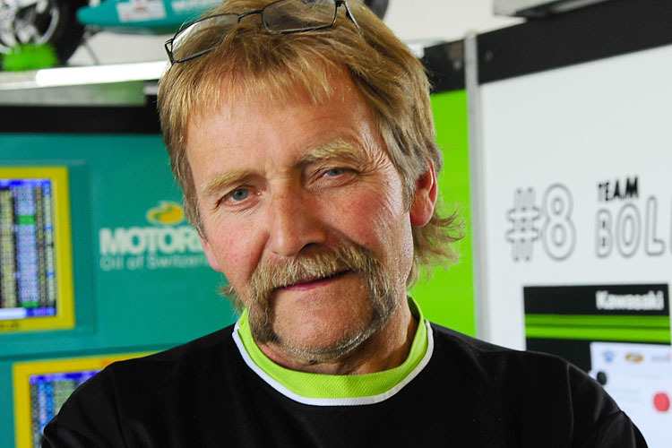 Hanspeter Bolliger ist über die fehlende Unterstützung von Kawasaki Japan nicht glücklich