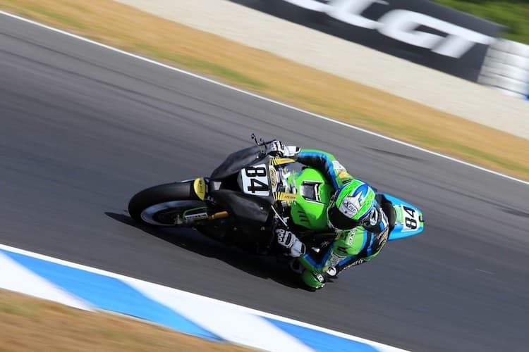 Michel Fabrizio war in Australien nur kurz auf seinem Bike zu sehen