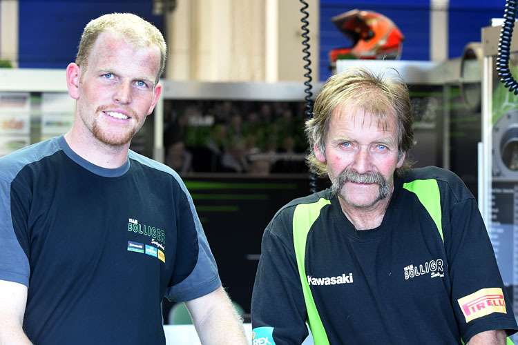 Kevin (li.) und Hanspeter Bolliger kämpfen um den Weiterbestand des Teams