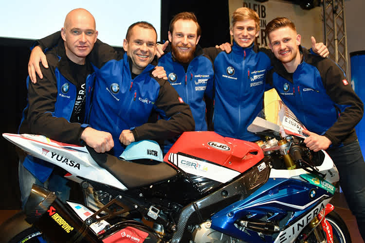 Rico Löwe, Horst Saiger, Filip Altendorfer, Julian Puffe, Christof Höfer (vlnr.)