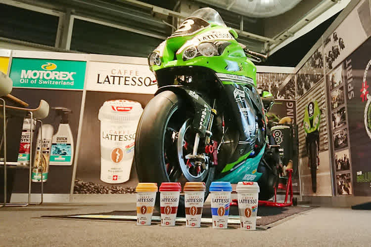 Der neue Sponsor Lattesso wurde von Bolliger Team Switzerland gut ins Bild gerückt