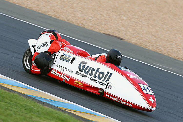 Lukas Wyssen und Thomas Hofer auf ihrer Yamaha LCR