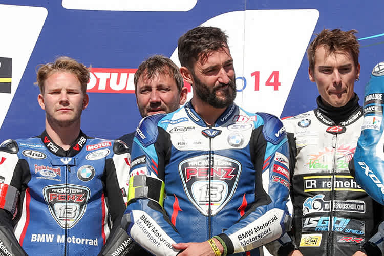 Danny Webb, Rico Penzkofer, Alessandro Polita, Markus Reiterberger (vlnr.)