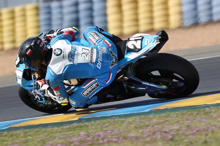 Ilya Mikhalchik auf der Maschine des Teams Fany Gastro BMW Motorrad