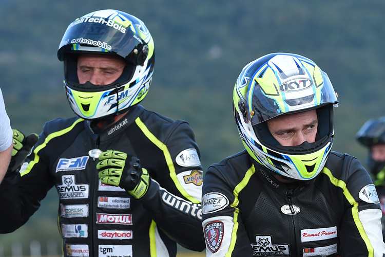 Michael Grabmüller (re.): Kein Start ohne seinem Beifahrer Sébastien Lavorel