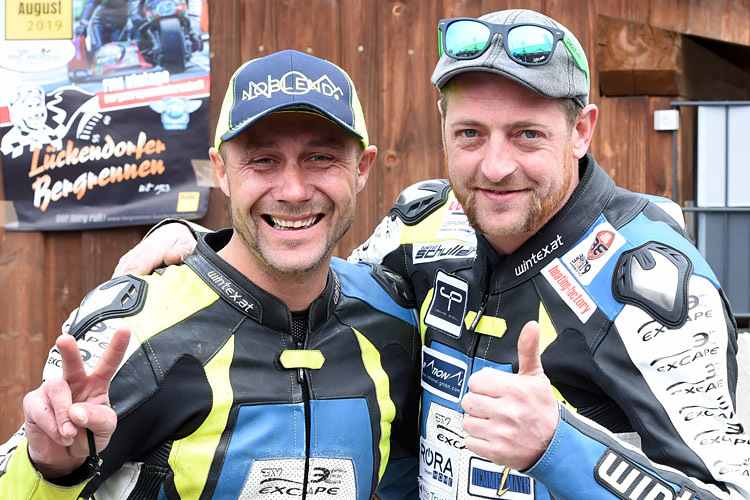 Andreas Gangl (re.) neben seinem Freund und Konkurrenten Wolfgang Gammer