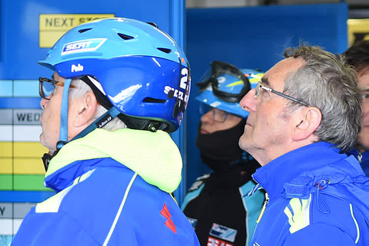 Für Dominique Méliand (re.) endet die Karriere als SERT-Teamchef in Suzuka