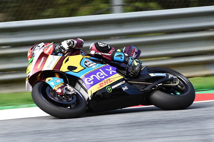 Mike di MEglio auf seiner Fahrt zum Sieg im MotoE-Rennen auf dem Red Bull Ring