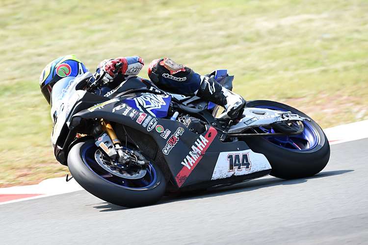 Der Steirer Gerold Gesslbauer auf der Ratezi-Yamaha