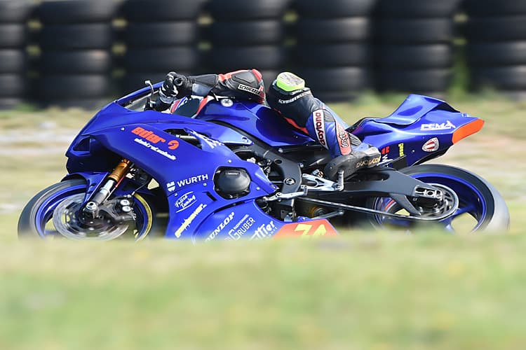 Der Deutsche Thomas Eder steht knapp vor dem Gewinn der IOEM Superstock 600