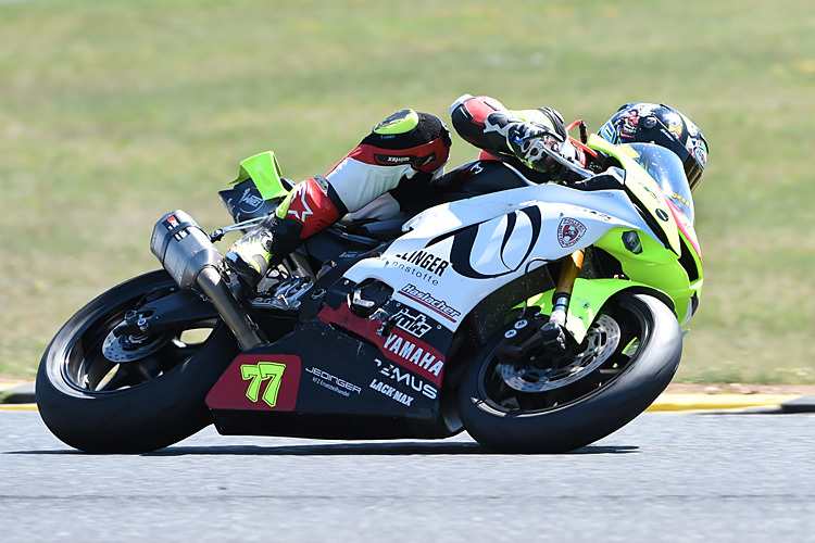 Trotz fehlender Fahrpraxis holt sich Raimund Söllinger in Most zwei vierte Plätze