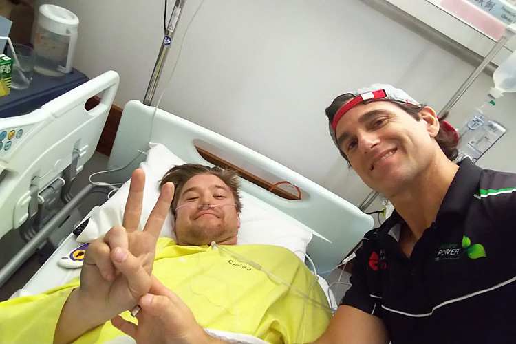 Unglücksrabe Erno Kostamo mit Dan Kruger (re.)