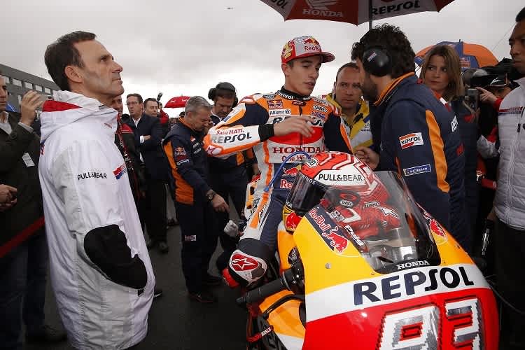 Alberto Puig (li.) mit Marc Márquez vor dem Valencia-GP