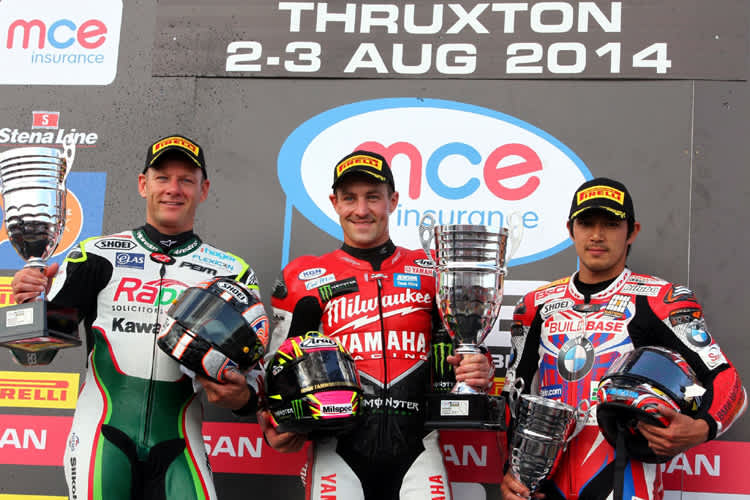 Shane Byrne, Joshua Brookes und Ryuichi Kiyonari (v.l.)