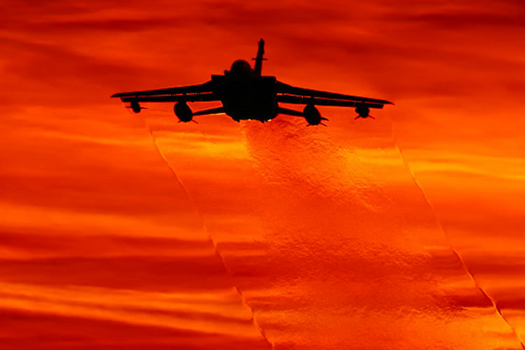 Piloten der Royal Air Force werden Ehrenrunden drehen