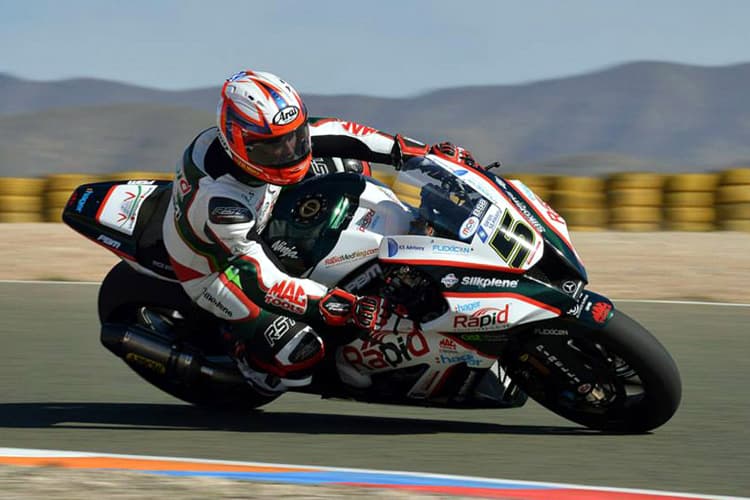 Stuart Easton beim Vorsaisontest in Almeria