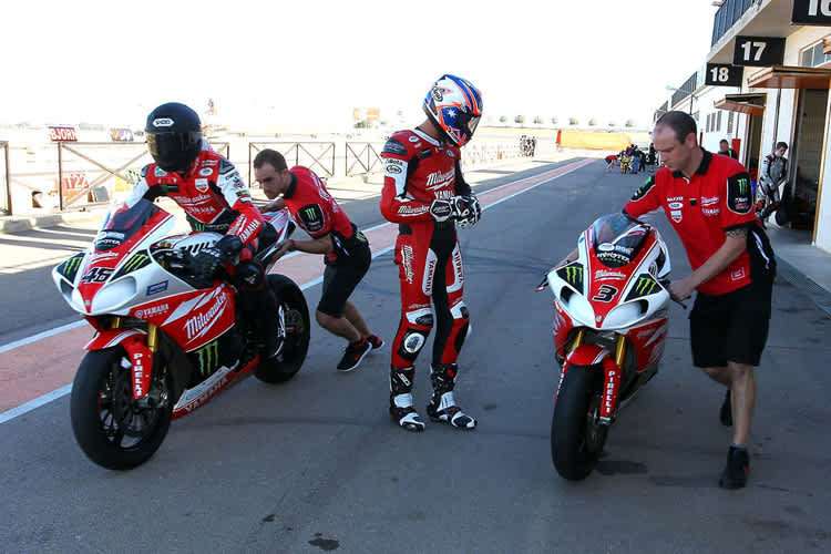 Tommy Bridewell (links) und Joshua Brookes in Cartagena
