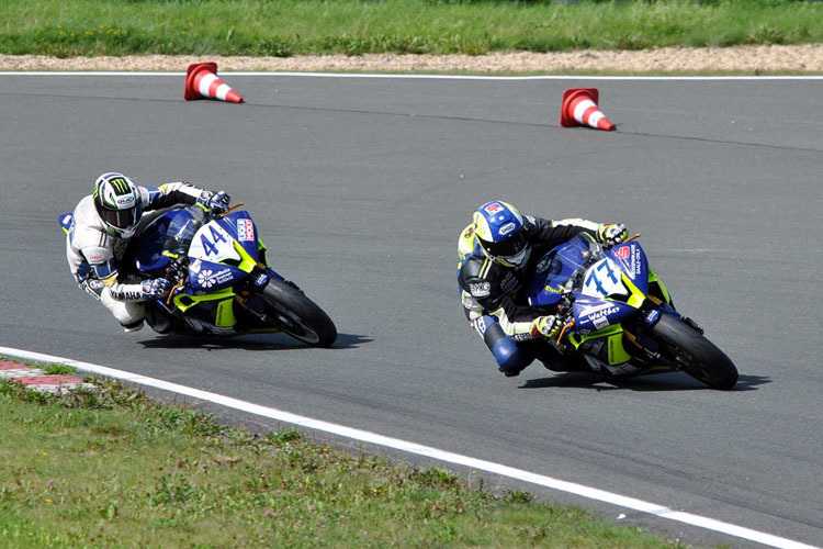 Thomas Walther (77) und Sebastian Frotscher (44): 2018 kein Heimrennen in Schleiz
