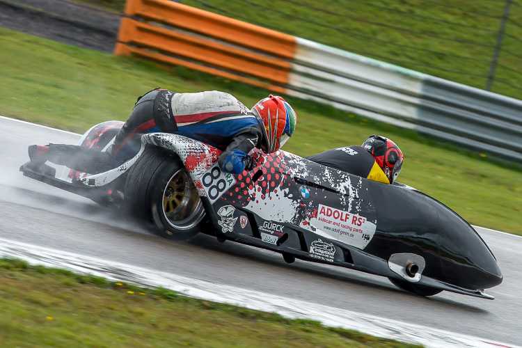 Uwe Gürck in Assen mit Jeroen Schmitz auf der ARS 1 BMW