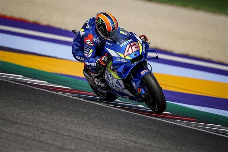 Alex Rins beim Misano-Test