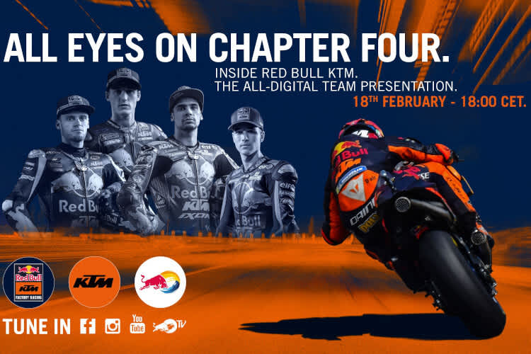 Brad Binder, Pol Espargaró, Miguel Oliveira und Iker Lecuona erwarten die Fans am 18. Februar