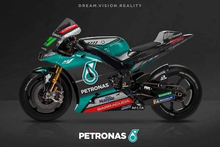Die Yamaha M1 im Petronas-Look