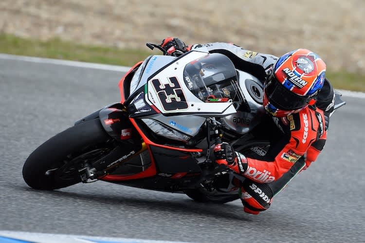 Marco Melandri beim Jerez-Test