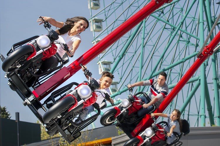 In der Ducati-World im Freizeitpark Mirbilandia dreht sich sprichwörtlich alles um Ducati