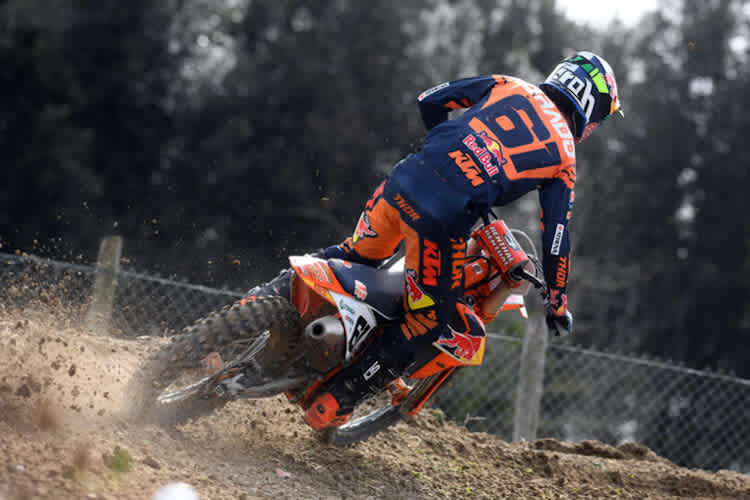 KTM-Jungstar Jorge Prado beim Training in Malagrotta (Rom)