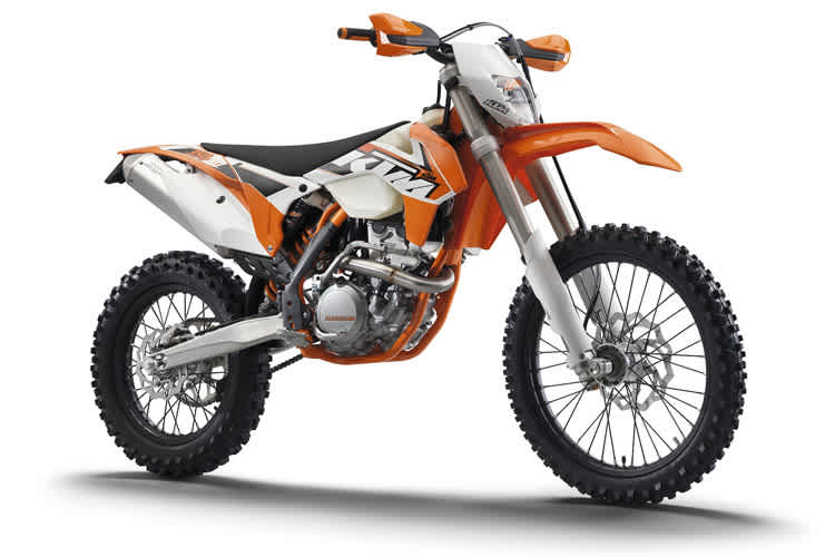 Die EXC-Reihe umfasst die Viertaktmodelle 250 EXC-F, 350 EXC-F (Bild), 450 EXC, 500 EXC
