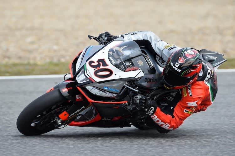 WM-Leader Sylvain Guintoli in Jerez