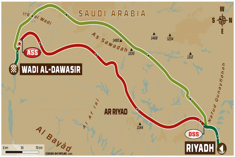 Etappe 7 führt von Riad nach Wadi Al-Dawasir