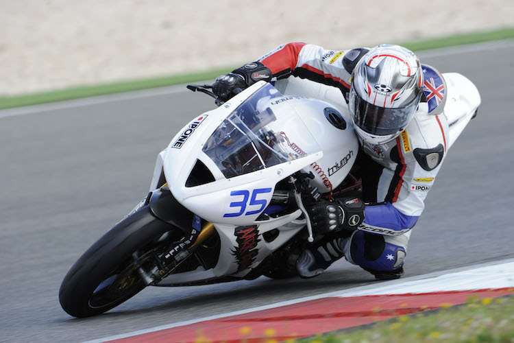 2013: Mitchell Carr war mit der Triumph Daytona nur Statist
