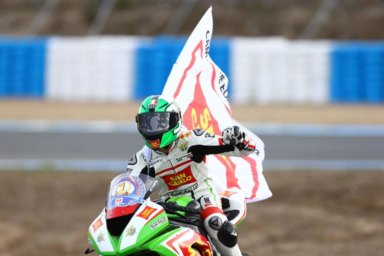 Franco Morbidelli feiert seinen EM-Titel