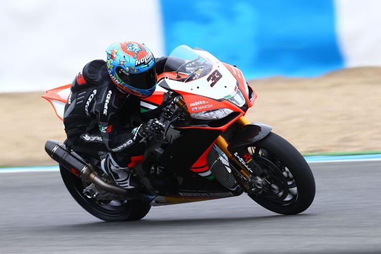 Marco Melandri auf der Aprilia RSV4