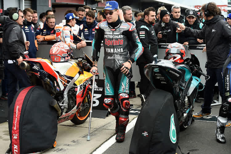 Fabio Quartararo humpelte in Australien in die erste Startreihe