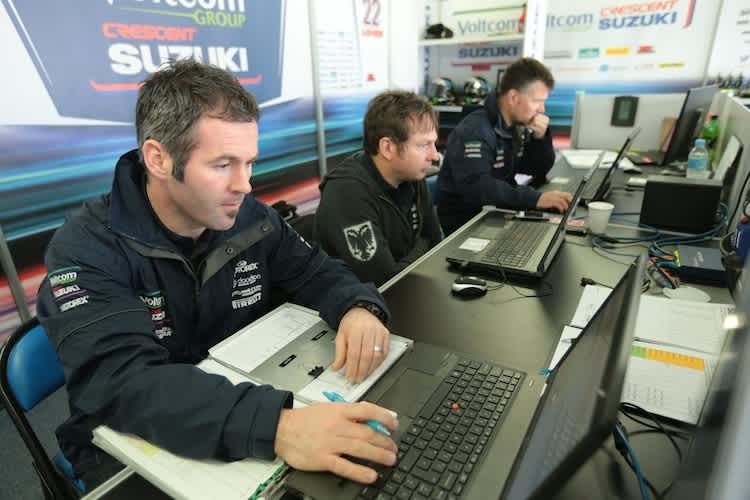 Phil Marron (re) ist Dreh- und Angelpunkt bei Crescent Suzuki