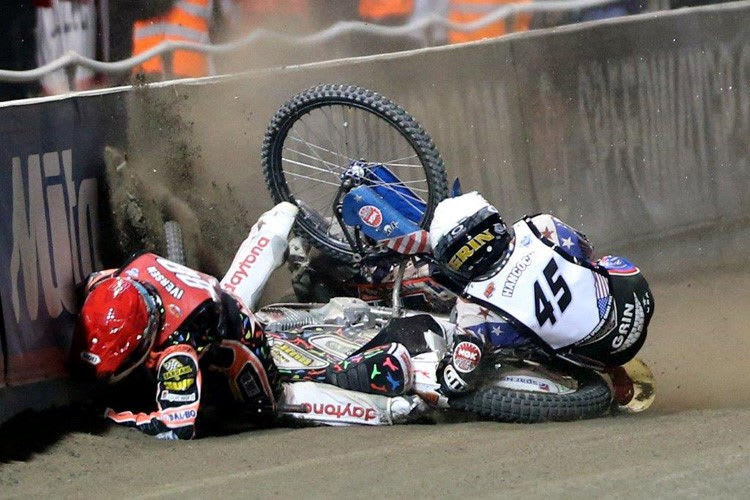 Ein seltenes Bild: Greg Hancock (45) am Boden