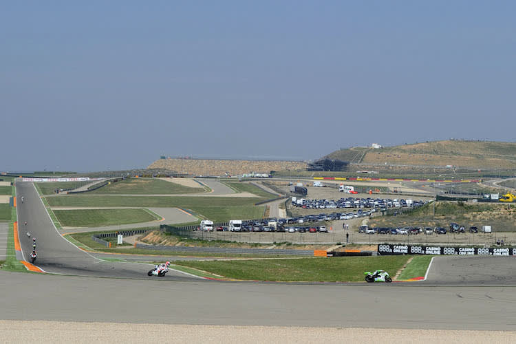 Die Piste in Aragón wird in dieser Saison etwas anders befahren